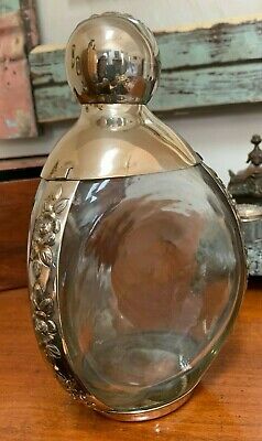 Fine Vintage Maciel Sterling Silver And Glass Decanter • 252.05$