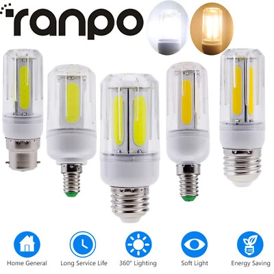COB LED Corn Bulb E27 E26 E12 B22 E14 12W 16W Ultra Bright Light Home Decor Lamp - Image 1 of 4
