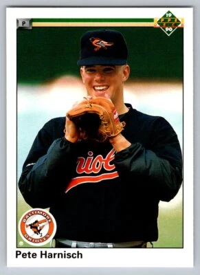 1990 Upper Deck # 623 - Pete Harnisch - Baltimore Orioles - Image 1 of 2
