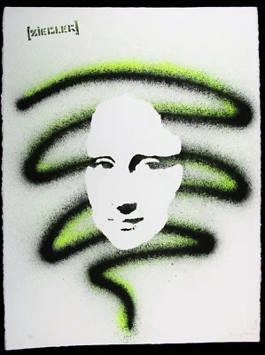 PEGATINAS ZIEGLER T FIRMADAS + dface, shepard fairey, dolk, banksy,faile, mr. lavado de cerebro Foto 1 de 4