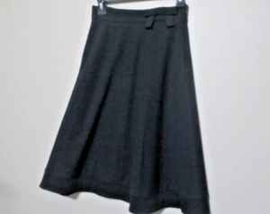 Red Valentino Women's Black Bow Stretch A-Line Skirt Size 38 - Picture 1 of 7