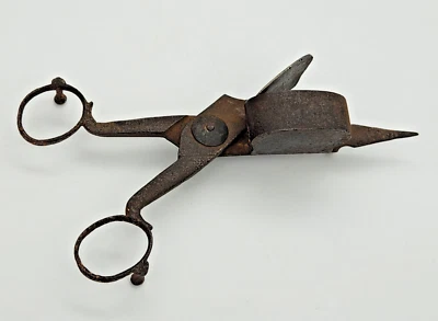 Antiguo tampón de velas de hierro / recortador de mechas / cortador / herramienta de tijera (A) Foto 1 de 4