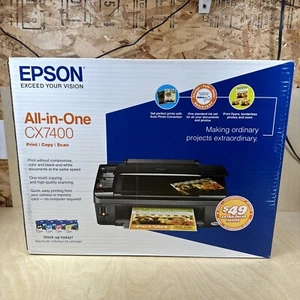 Brand New Epson Stylus CX7400 All-In-One Inkjet Printer - Factory Sealed - Picture 1 of 3