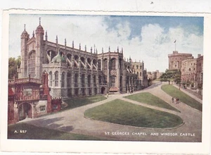 St Georges Chapel and Windsor Castle Lettercard Page Ephemera VGC - Picture 1 of 1