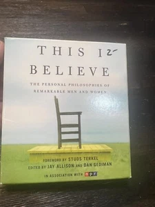 Shelf00d Audiobook~this I believe - Jay allison- unabridged - Picture 1 of 3