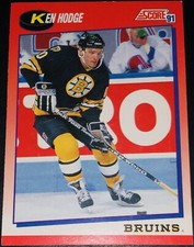 1991-92 Score Canadian Bilingual #113 Ken Hodge Jr.  Boston Bruins 