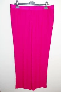 MAISON SCOTCH&SODA sz XL TROUSERS SOLID PANTS WIDE LEG FUCHSIA FORMAL PLEATED - Picture 1 of 10