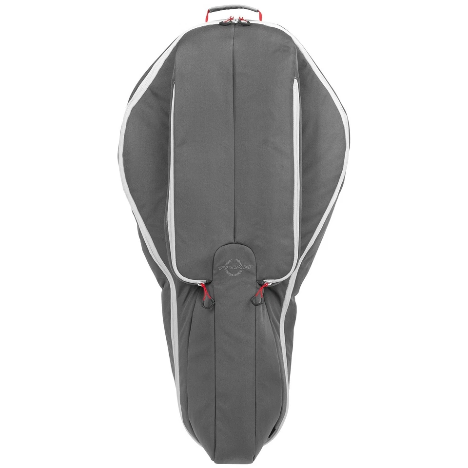 Allen Company Titan Krait Soft Shell Crossbow Case, 37" x 19.5," Gray/Red #6081 - Image 1 of 3