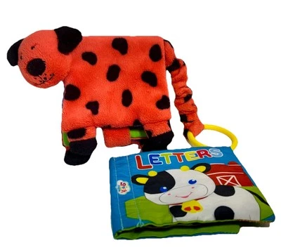 Fisher Price-Spark  Create Imagine-Baby/Infant/Nursery Item Lot Of 2-Plush Books - Image 1 of 4