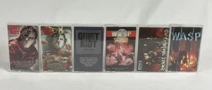 QUIET RIOT Cassette Tape Lot x6 Metal Health Critical WASP Circus KISS Smashes - Picture 1 of 18