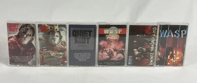 QUIET RIOT Cassette Tape Lot x6 Metal Health Critical WASP Circus KISS Smashes - Image 1 of 4