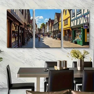 3pcs Hertfordshire Hertford England Perfect Wall Art Canvas Unframed/Framed - Picture 1 of 9