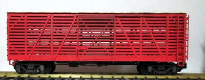 G SCALE CUSTOMIZED RED STOCK CAR - Image 1 of 4