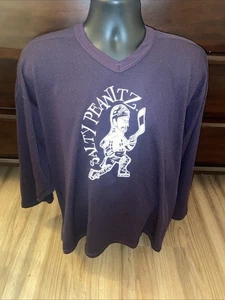 Vintage Maska Air Strick Trikot Herren XXL braun #96 Hockey Cut Tag Salty Peanitz - Bild 1 von 6