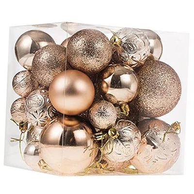 Рождественские украшения для рождественских елок, небьющийся рождественский мяч 32 шт. шампанское - Изображение 1 из 4