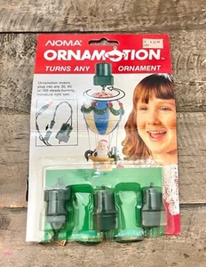 Vintage Noma Ornamotion Motors 3 Pack Turns any Christmas Ornament OPEN PACK - Picture 1 of 2