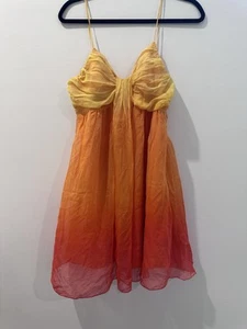 2000s Sass Silk Babydoll Dress 10 - Picture 1 of 10
