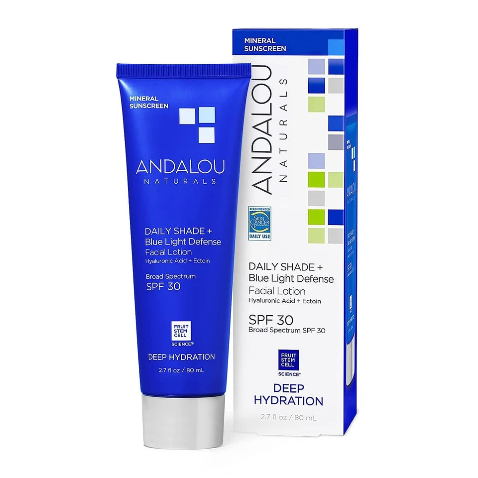 Loción facial Andalou Naturals Daily Shade + Blue Light Defense FPS 30, 2,7 oz Foto 1 de 1