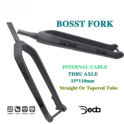 26/27.5/29 in MTB Thru Axle 15*110mm Boost Fork Carbon Rigid Bicycle Front Fork - Image 1 of 4