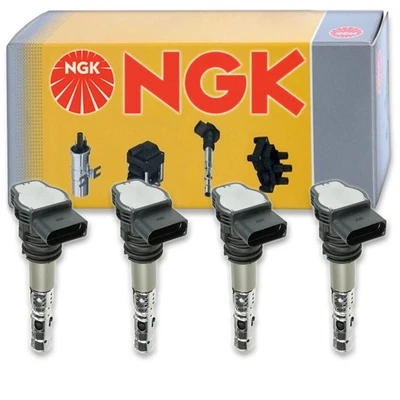 4 pcs NGK Ignition Coil for 2001-2005 Volkswagen Passat 1.8L L4 - Spark Plug la - Image 1 of 4