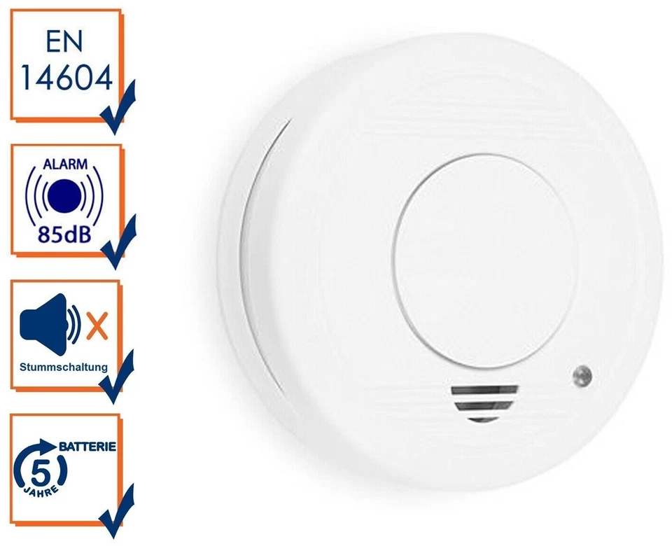 Smartwares Rauchmelder, Wassermelder, Hitzemelder, Kohlenmonoxid, Gas bis 10a - Bild 1 von 1