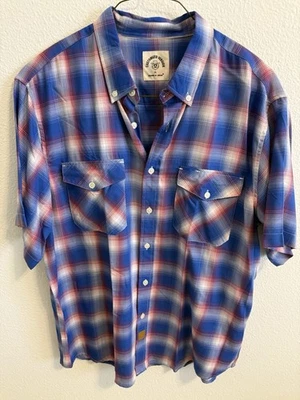 Dubinik Men's Short Sleeve Plaid Camp Shirt Customized Version - Image 1 of 4