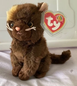 ty Plush Brown Cat Fiddler 2005 - Picture 1 of 6