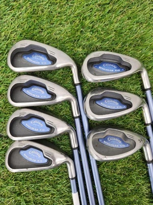 2003 CALLAWAY STEELHEAD X16 IRON SET 4-9,SW (MISSING PW,GW) LADIES GRAPHITE FAIR - Image 1 of 4