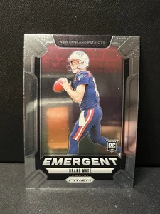 2024 Panini Prizm Football Drake Maye #4 Emergent Insert Rookie Card - Bild 1 von 2