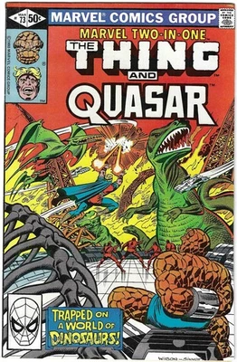 Marvel Two-In-One #73 BRONZE AGE COMIC BOOK The Thing & Quasar CIRCA 1981 NM - image 1 of 2