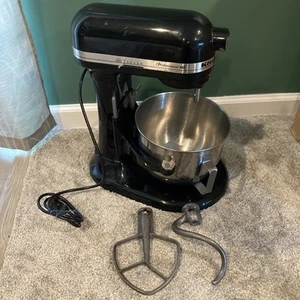 FOR PARTS* KitchenAid Professional HD 5 QT Lift Bowl Stand Mixer Black KG25H7XOB - Picture 1 of 11
