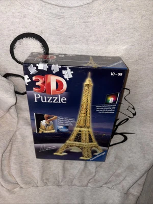 Ravensburger 3D Night Edition Eiffel Tower 216 Piece Puzzle Includes LED - Image 1 of 2