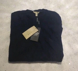 New Burberry 100% Cashmere Sweater For Men Size L - Picture 1 of 5