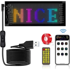 LED Laufschrift Teufelsaugen Lichter Led Display Auto Flexibler LED Anzeigetafel - Bild 1 von 12