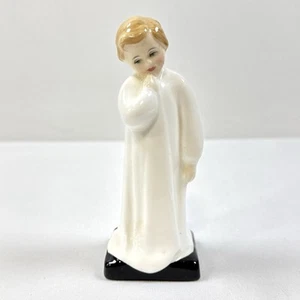 Vintage Royal Doulton Darling 1985 Porcelain Figurine Child Nightgown Retired - Picture 1 of 6