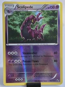 Scolipede Black & White Reverse Holo Rare Pokémon TCG 54/114 LP - Picture 1 of 2