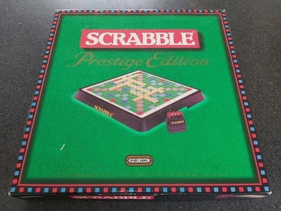 SCRABBLE Prestige Edition Electronic Timer Family Board Game Night - Image 1 of 4