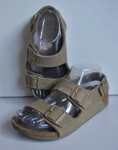 Green textile two strap unisex MILANO slider sandals size 3 (EU 36) Birkenstock - Picture 1 of 7