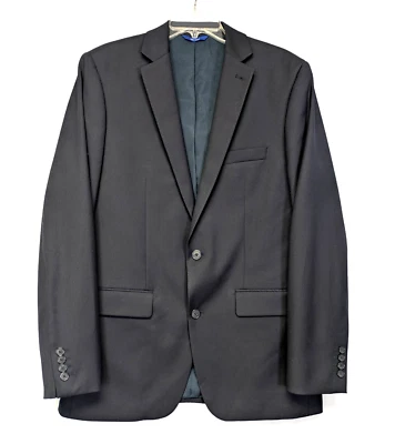 APT 9 Mens 42L Slim Fit Suit Jacket Navy Blue Premier Flex Performance - Image 1 of 4