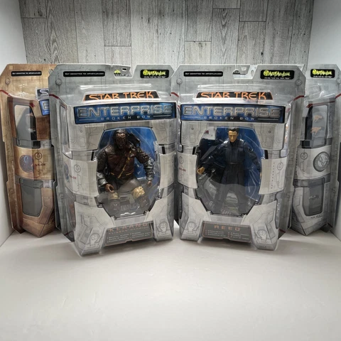 Star Trek Enterprise Art Asylum Broken Bow Away Team Lot of 6 Action Figures New Cover
