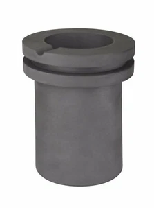 100 oz 3 Kg Electro-Melt Kerr Furnace Graphite Crucible w/ Groove Metal Casting - Picture 1 of 3