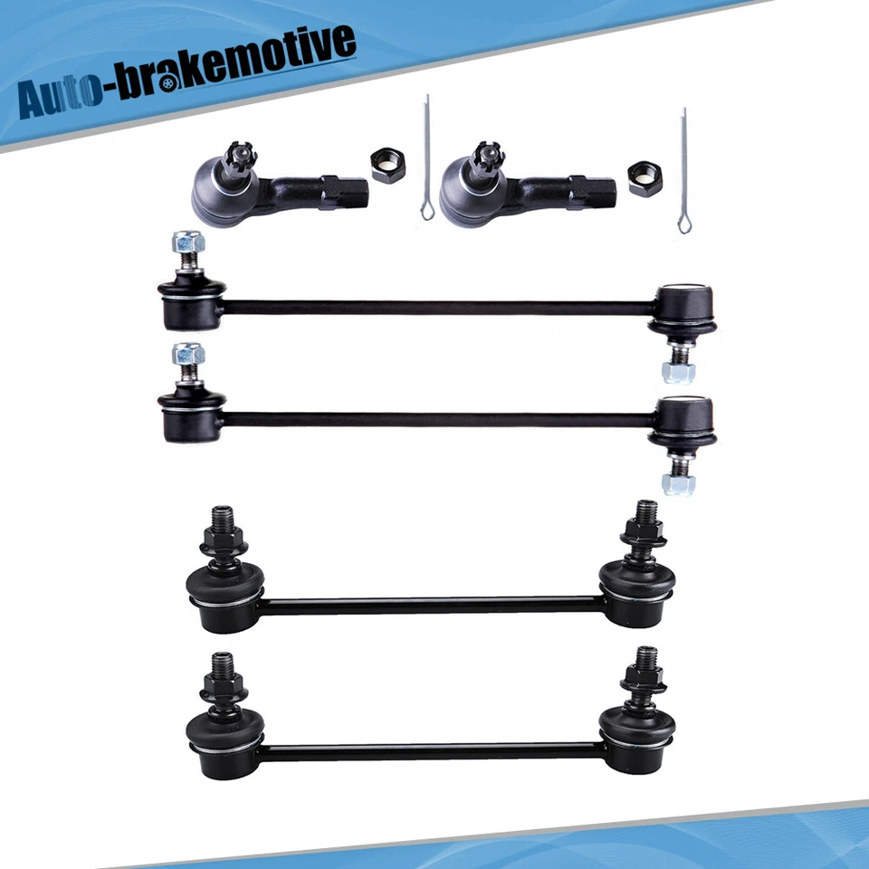 Juego de 6 extremos de barra estabilizadora delantera y trasera para Mazda Protege 5 2001 2002 2003 Foto 1 de 4