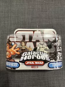 STAR WARS Galactic Heroes Anakin Skywalker e Clone Trooper action figure - Foto 1 di 4