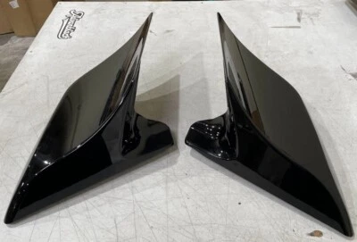 OS&D Vivid Black ABS Stretched Extended Side Cover Panel For 2014+ Harley - Image 1 of 4