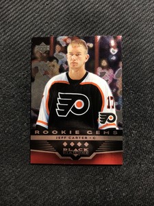2005-06 UPPER DECK BLACK DIAMOND JEFF CARTER ROOKIE GEMS QUAD RUBY #ed 18/100