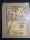 1920 A SCREAM IN THE NIGHT 8x12&quot; Movie Print Ad FN 6.0 Darwa Half Human