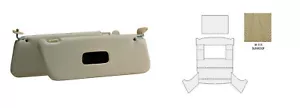 FOR MERCEDES W115 4 DOOR Roof Headliner WITH SUNROOF & SUNVISOR FIT CREAM COLOR - Picture 1 of 4
