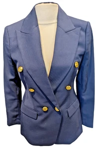 BANANA REPUBLIC dunkelblauer Kapitänsblazer Gr. S Goldknöpfe maritim mit Tasche - Bild 1 von 10