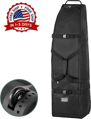 Bolsa de viaje de golf con ruedas, 600D Oxford Resistente al desgaste NUEVO US - Image 1 of 4
