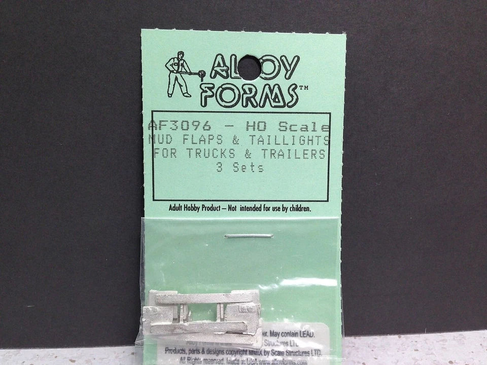 Formas de aleación HO 1:87 # 3096 guardabarros y luces traseras para camiones/remolques (3 juegos) Foto 1 de 1